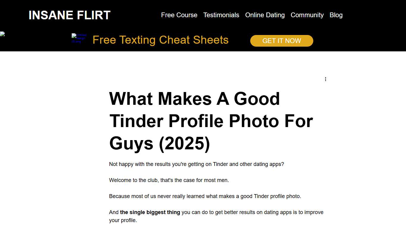 What Makes A Good Tinder Profile Photo For Guys (2025)